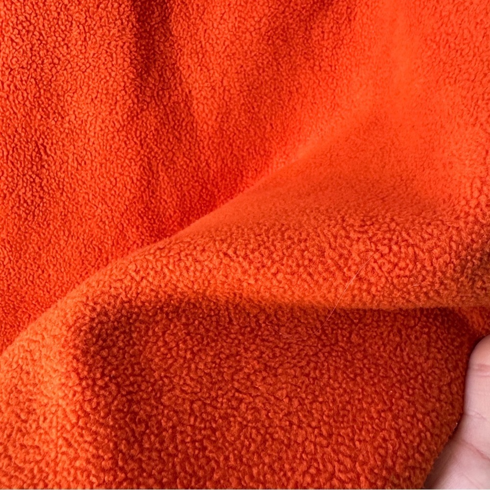Gap Vintage 90s V-Neck orange Fleece Pullover - Picture 6 of 8